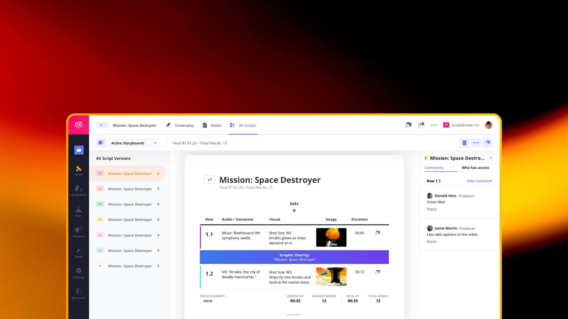 AV Script Templates StudioBinder