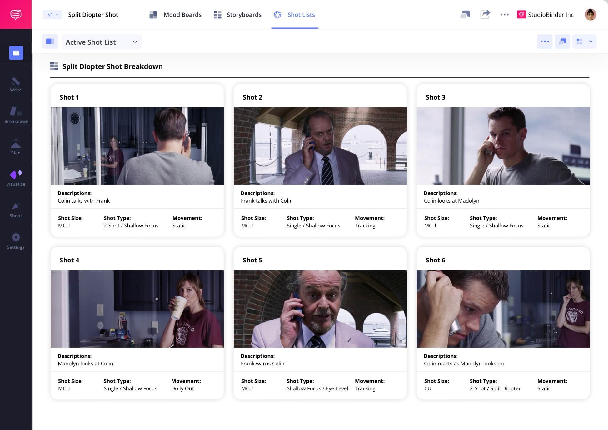 Example of Split Diopter Shot in Film Split Diopter Shot Meaning in a Camera Shot List Split Diopter camera shots scene example from The Departed