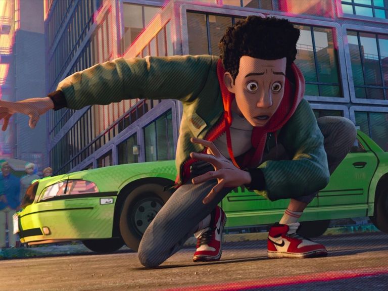Ground Level Shot Example Featured Ground level camera angle on Miles Morales from Spider Man Into the Spider Verse