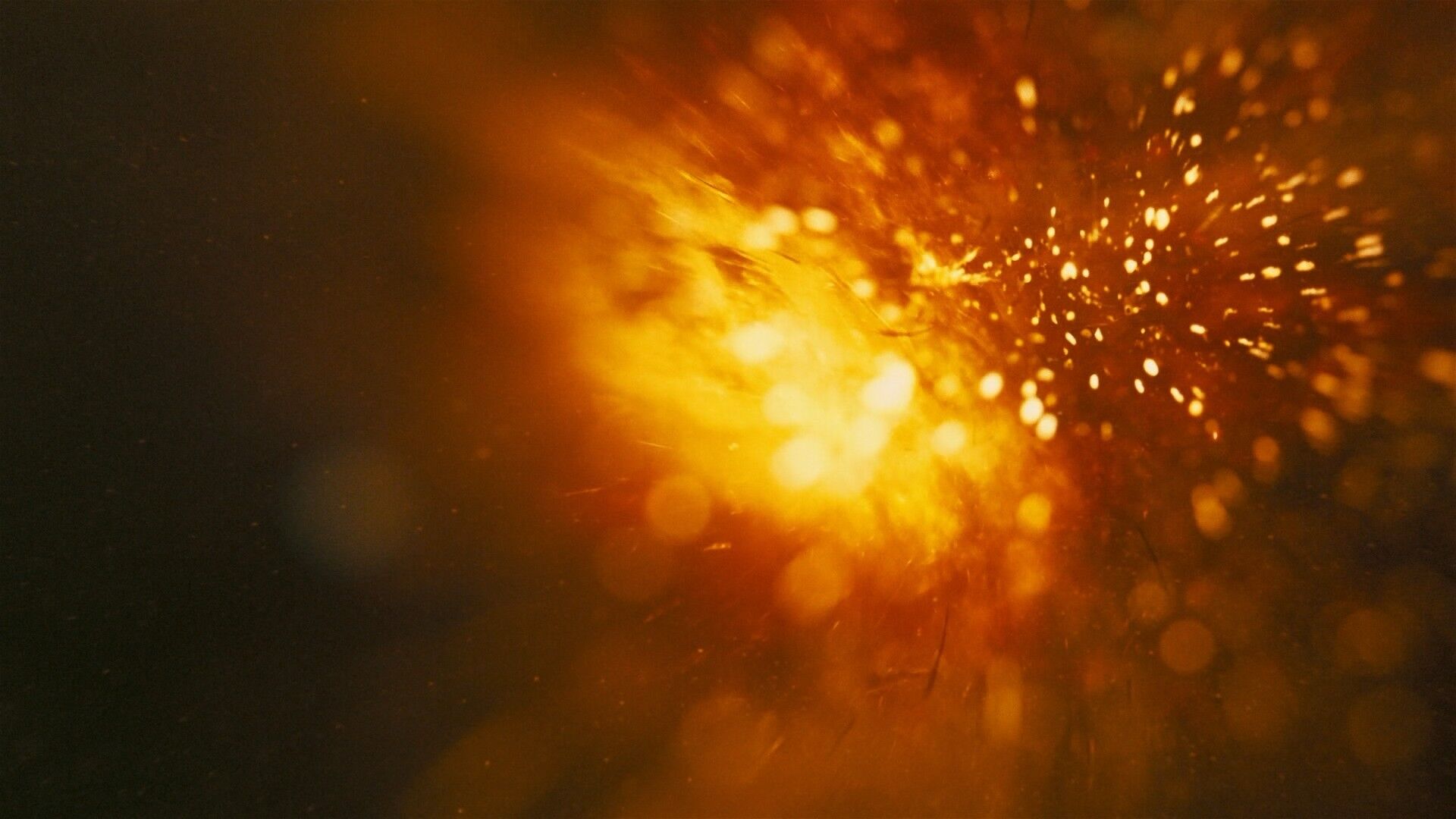 Macro Lens Shot Example Macro Lens Shot particles and sparks from Oppenheimer