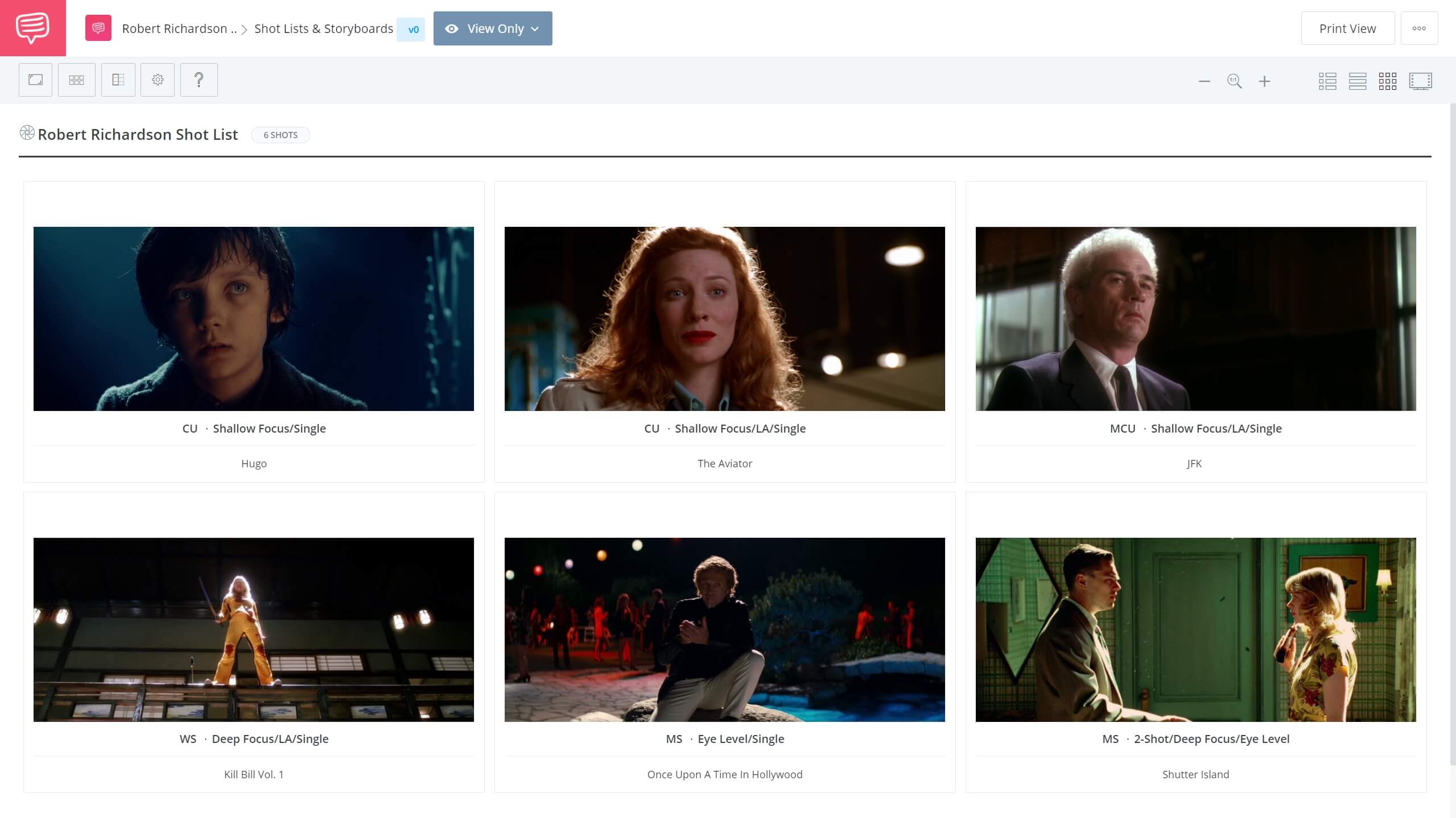 Robert Richardson Style - Example of His Work - StudioBinder Shot Listing Software Robert Richardson Style - Example of His Work - StudioBinder Shot Listing Software