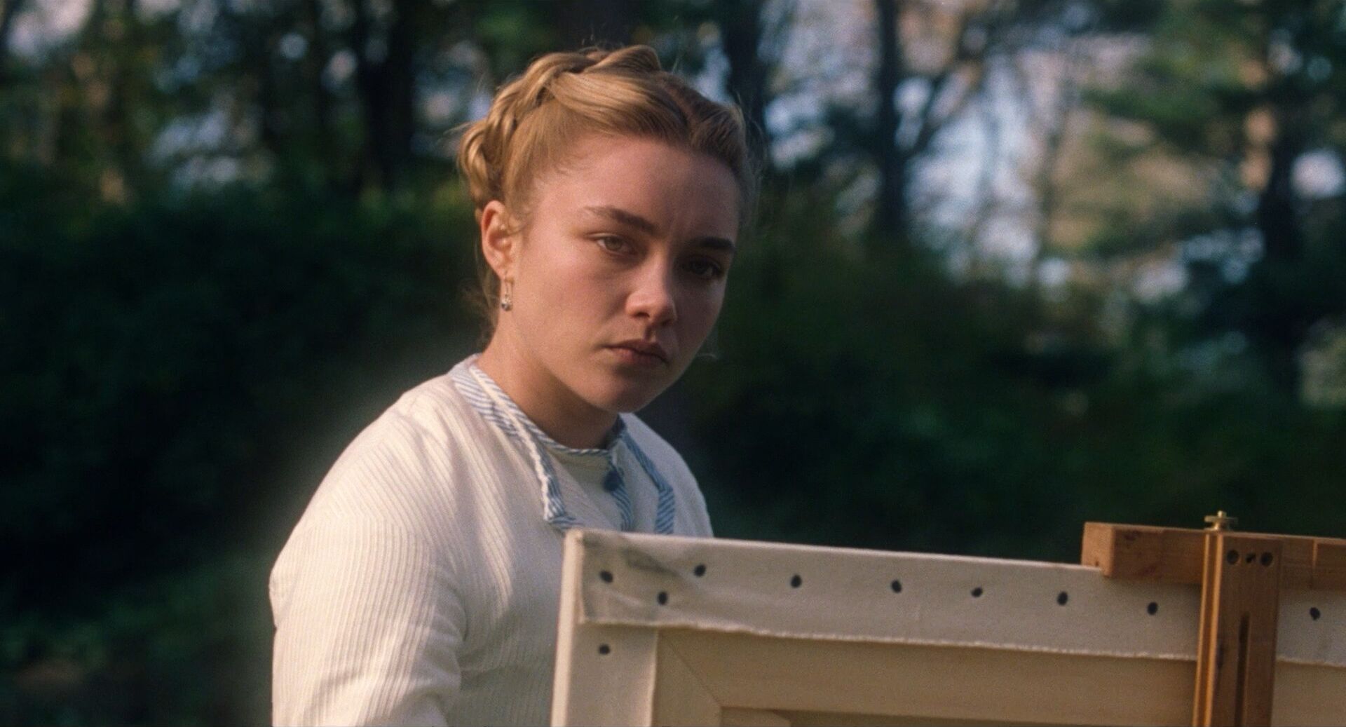 Soft Focus Shot Example Soft Focus Shot of Rosamund Pike from Little Women