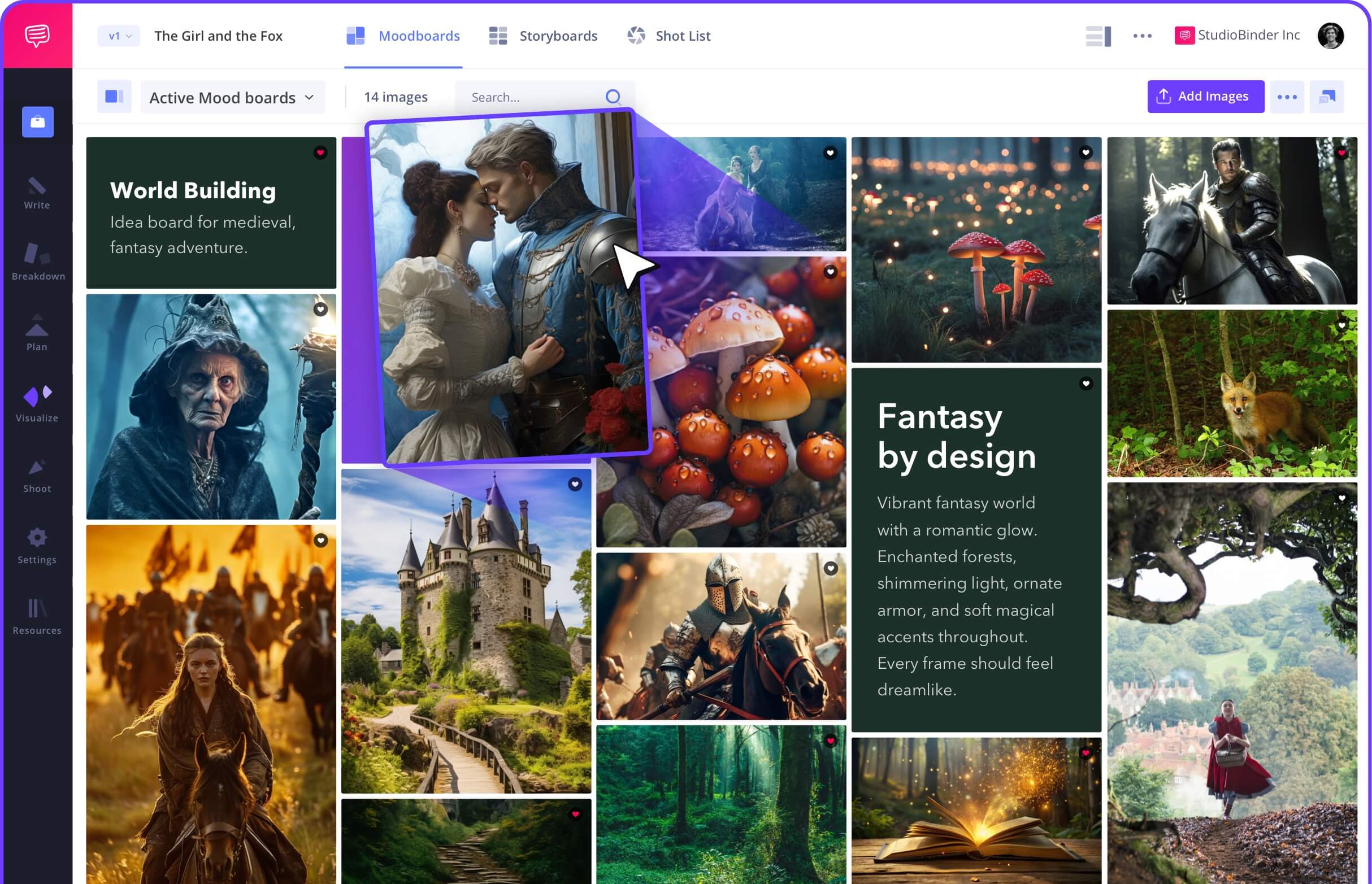StudioBinder Mood Board Creator How to Create a Mood Board for Film and TV Example Mood Board Sample