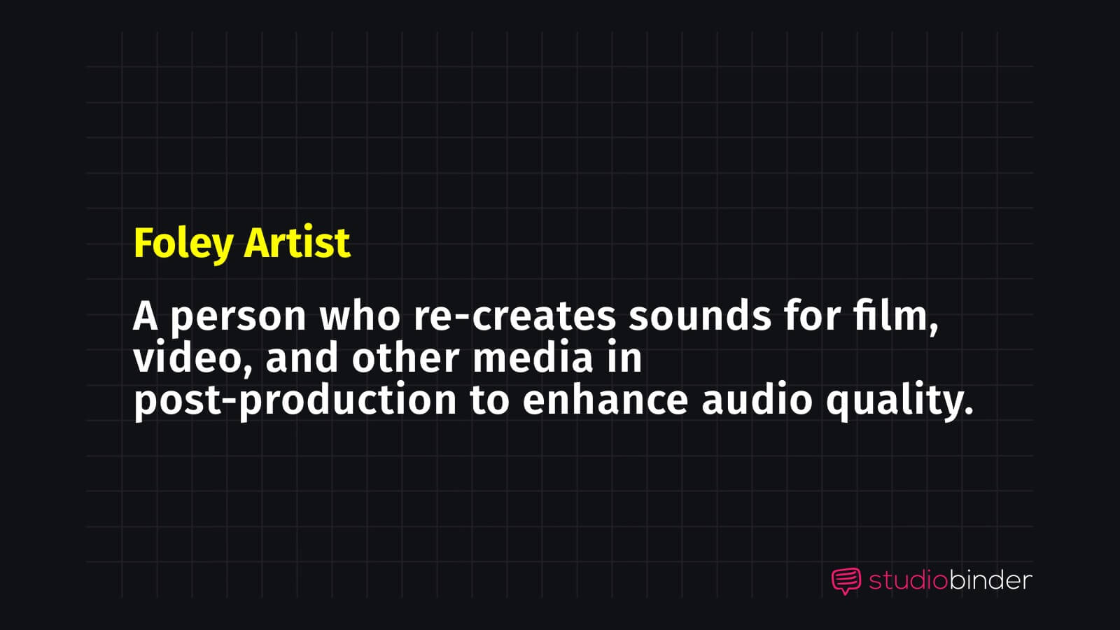 What is a Foley artist Foley artist Definition