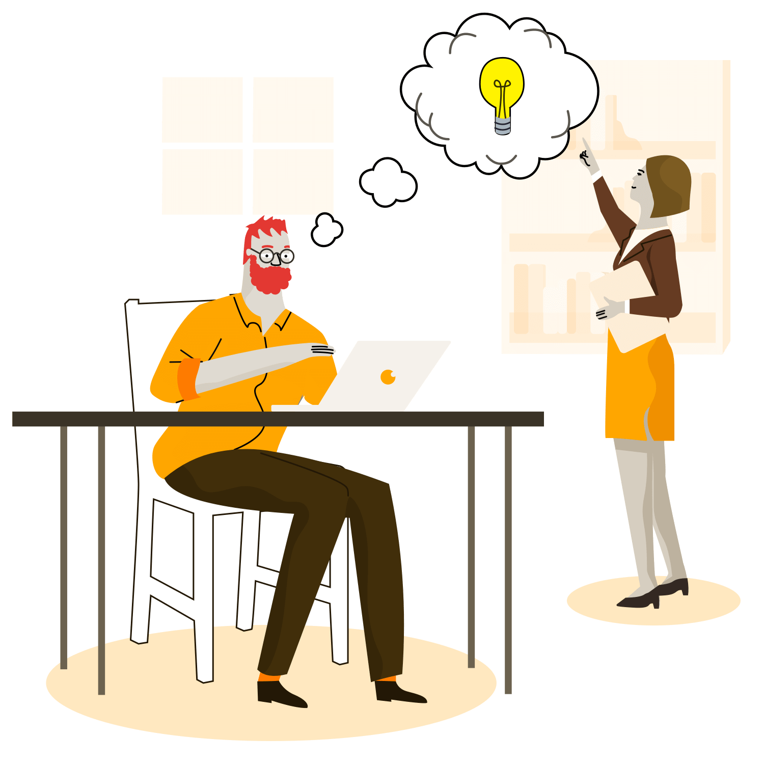 all in one characters write red