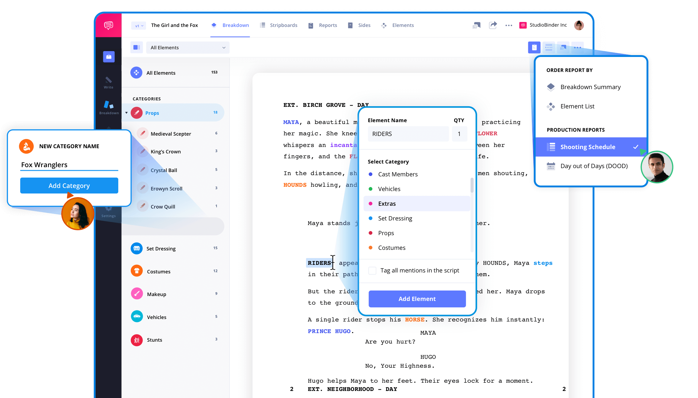 Script Breakdown Software - Script Breakdown Example from StudioBinder