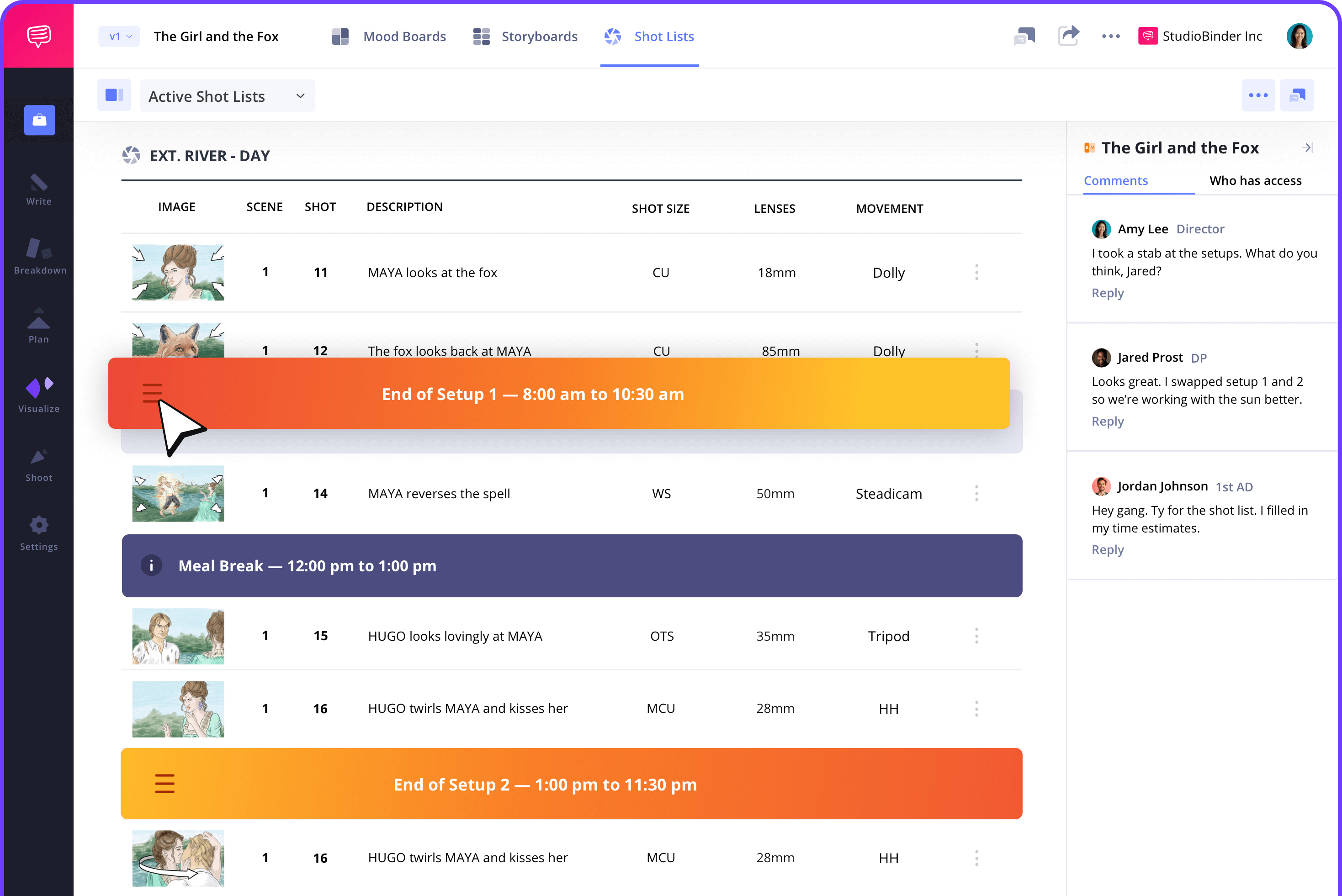 Shot List Software How to Make a Shot List with StudioBinder's Shot List Creator
