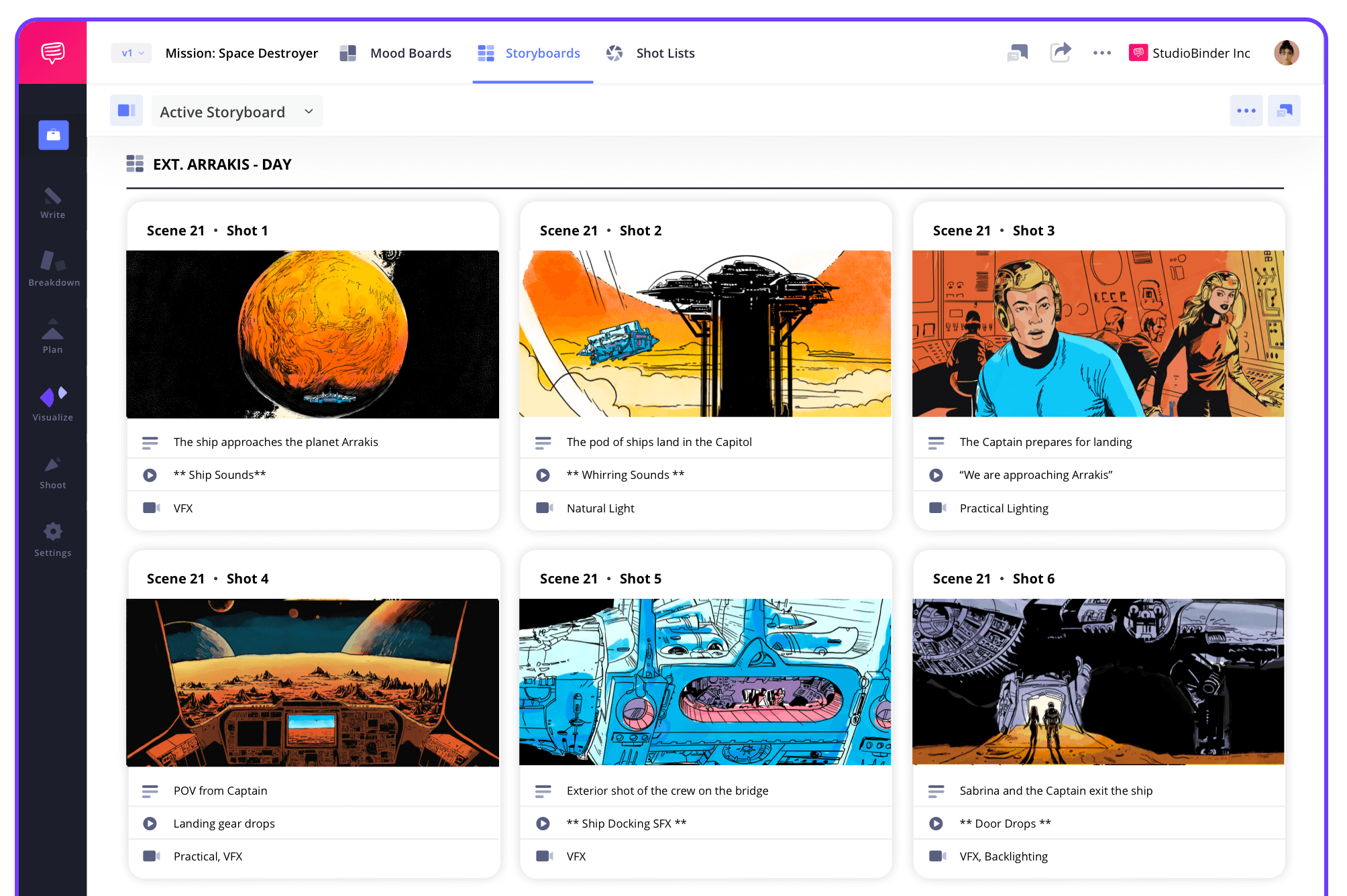 storyboard creator storyboard example